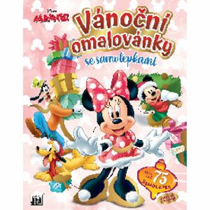 Jiri Models Vánoční omalovánky se samolepkami Minnie