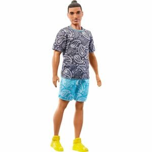 Mattel Barbie model Ken tričko s kašmírovým vzorem DWK44