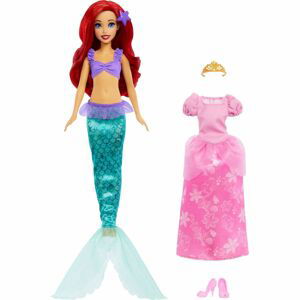 Mattel Disney Princess malá mořská víla Ariel s princeznovskými šaty HMG49