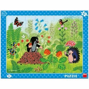 Dino Krtek a jahody 40 dílků deskové puzzle
