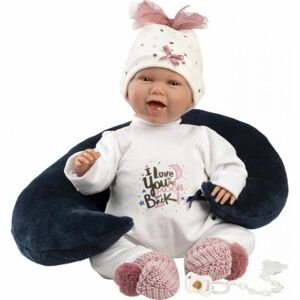 Llorens 74050 New born realistická panenka miminko se zvuky a měkkým látkovým tělem 42 cm