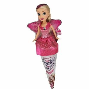 Zuru Princezna Sparkle Girlz v kornoutku růžové šaty