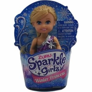 Zuru Princezna zimní Sparkle Girlz malá v kornoutku blond vlasy-fialové šaty