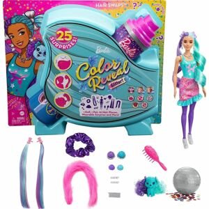 Mattel Barbie Color Reveal vlasy herní set tyrkysový