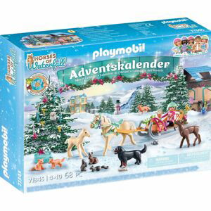 PLAYMOBIL® 71345 Adventní kalendář Koně Vánoční jízda na saních