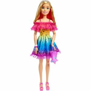 Mattel Barbie 71 cm vysoká panenka v duhových šatech