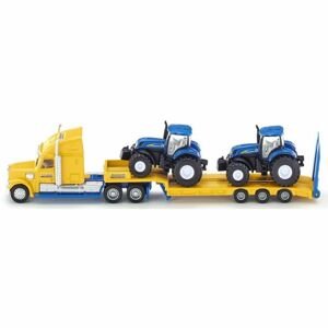 Siku Farmer Tahač s vlekem a 2 traktory New Holland 1:87