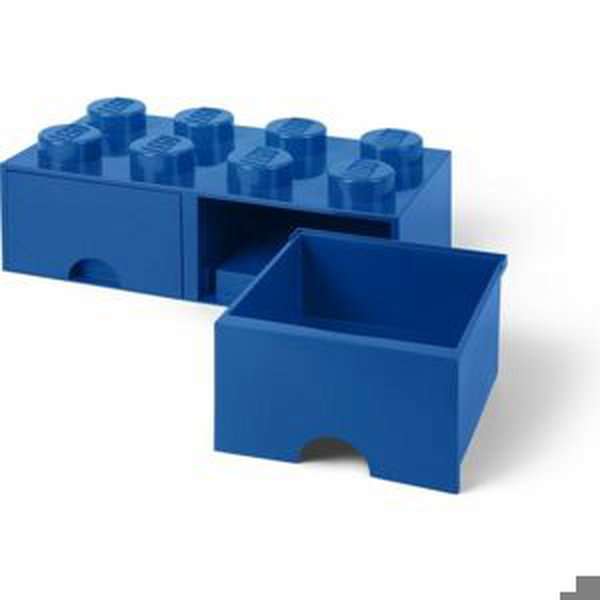 LEGO® Úložný box 8 s šuplíky - modrá