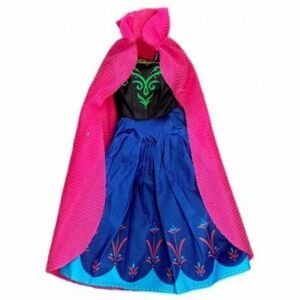 Rappa oblečení pro panenku zimní království růžový plášť