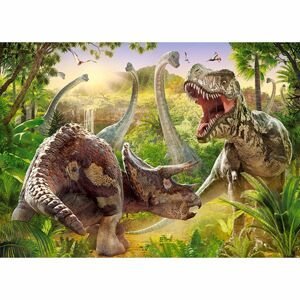Castorland Puzzle 180 dílků Dinosauří bitva