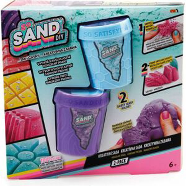 So Sand kouzelný písek 2pack fialový s modrým