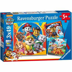 Ravensburger Puzzle 050482 Tlapková patrola Hrátky v listí 3x49 dílků