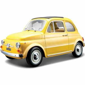 Bburago 1:24 Fiat 500 F 1965 žlutá