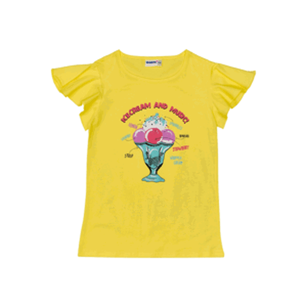Dívčí triko - Winkiki WJG 91400, žlutá Barva: Žlutá, Velikost: 146