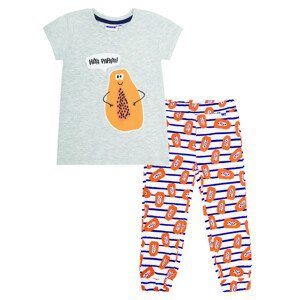 Dívčí pyžamo - Winkiki WKG 01761 - šedá/ barevné kalhoty Barva: Šedá, Velikost: 110