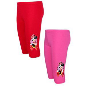 Minnie Mouse - licence Dívčí 3/4 legíny - SETINO Minnie Mouse LEG -13 , vel.92-116 Barva: Červená, Velikost: 98