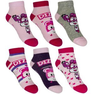 Dívčí ponožky, kotníkové - Super Wings QE 4779 , vel. 23-34 Barva: Vzor 1, Velikost: 23-26