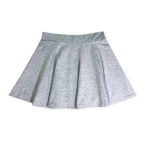Dívčí sukně - KUGO JS5942, šedá, růžová Barva: Světle šedý melír, Velikost: 146