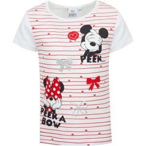 Minnie Mouse - licence Dívčí triko - Minnie SE1147 , vel. 98-128 Barva: Bílá, Velikost: 104