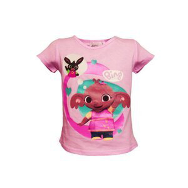 Dívčí triko - SETINO Králíček Bing 962-622, růžová světlá Barva: Růžová světlejší, Velikost: 128