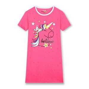 Dívčí noční košile - KUGO MP1290, růžová sytě Barva: Růžová sytě, Velikost: 98