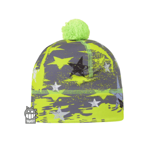 Chlapecká zimní funkční čepice Dráče - Flavio 118, zelinkavá Barva: Zelená, Velikost: S 50-52