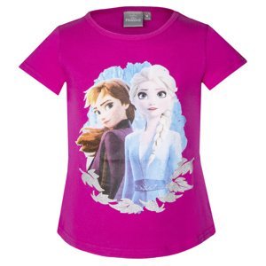 Frozen - licence Dívčí triko - Frozen ST-188, fialovorůžová Barva: Fialovorůžová, Velikost: 98