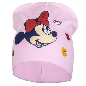 Minnie Mouse - licence Dívčí čepice - Minnie Mouse 036, světle růžová Barva: Růžová světlejší, Velikost: velikost 52