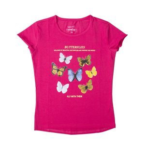 Dívčí tričko - Wolf S2114, růžová sytě Barva: Růžová sytě, Velikost: 158