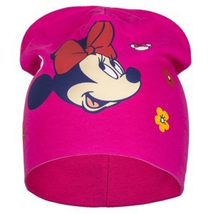 Minnie Mouse - licence Dívčí čepice - Minnie Mouse 036, růžová tmavě Barva: Růžová sytě, Velikost: velikost 52