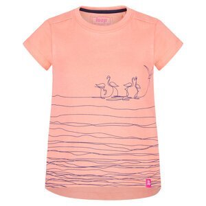 Dívčí triko - Loap BATYA, světle oranžová Barva: Oranžová, Velikost: 110-116