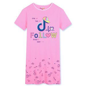 Dívčí noční košile - KUGO MP1503, růžová Barva: Růžová, Velikost: 152