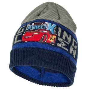 Auta - Cars - licence Chlapecká zimní čepice - Auta HO4255, modrá/šedá Barva: Modrá, Velikost: velikost 52