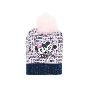 Minnie Mouse - licence Dívčí zimní čepice - Minnie Mouse HS4046, světle růžová Barva: Růžová světlejší, Velikost: velikost 52