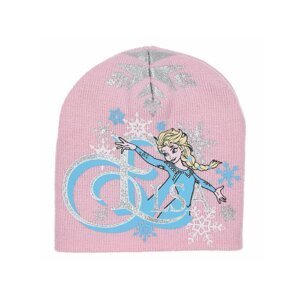 Frozen - licence Dívčí zimní čepice - Frozen HS4192, světle růžová Barva: Růžová světlejší, Velikost: velikost 52