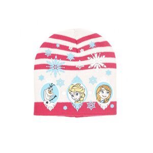 Frozen - licence Dívčí zimní čepice - Frozen PH4193, smetanová Barva: Smetanová, Velikost: velikost 52