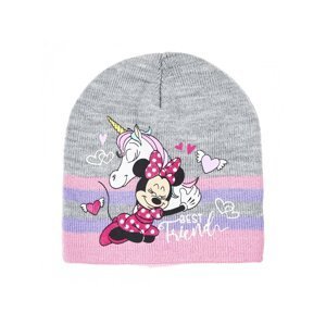 Minnie Mouse - licence Dívčí zimní čepice - Minnie Mouse TH4001, šedá Barva: Šedá, Velikost: velikost 52