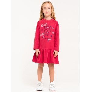 Dívčí šaty - WINKIKI WKG 92554, bordo Barva: Růžová tmavší, Velikost: 98