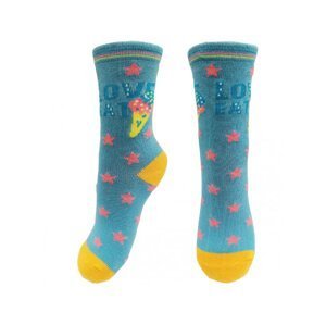 Dívčí ponožky Aura.Via - GN2558, modrá Barva: Modrá, Velikost: 24-27