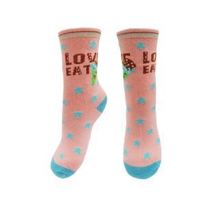 Dívčí ponožky Aura.Via - GN2558, starorůžová Barva: Růžová, Velikost: 24-27