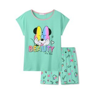 Dívčí letní pyžamo - KUGO WP0900, zelinkavá Barva: Zelená, Velikost: 140