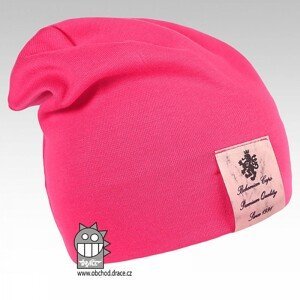 Bavlněná čepice Dráče - Pastels 09, růžová neon Barva: Růžová, Velikost: 54-56
