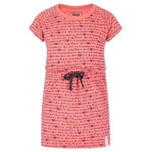Dívčí šaty - LOAP Bessie, lososová Barva: Růžová, Velikost: 110-116