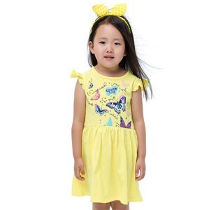 Dívčí šaty - WINKIKI WKG 91351, žlutá Barva: Žlutá, Velikost: 110