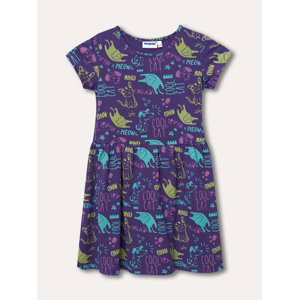 Dívčí šaty - WINKIKI WKG 01763, fialová/ 390 Barva: Fialová, Velikost: 110