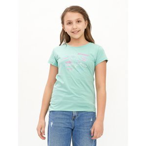 Dívčí tričko - WINKIKI WJG 11020, mentolová/ 180 Barva: Zelinkavá, Velikost: 134