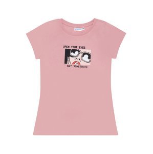 Dívčí tričko - WINKIKI WTG 11967, starorůžová/  231 Barva: Růžová, Velikost: 146