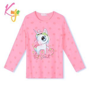 Dívčí triko - KUGO PC3795, světle růžová Barva: Růžová, Velikost: 98