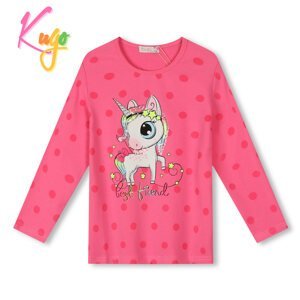 Dívčí triko - KUGO PC3795, sytě růžová Barva: Růžová, Velikost: 98