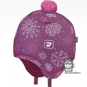 Dívčí zimní funkční čepice Dráče - Polárka 28, fialová Barva: Fialová, Velikost: 54-56